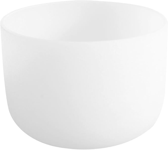 ENERGYSOUND 528 Hz Solfeggio of Frequency,Love Frequency Positive Energy,Frosted Quartz Crystal Singing Bowl,8 inch - Bloomnest