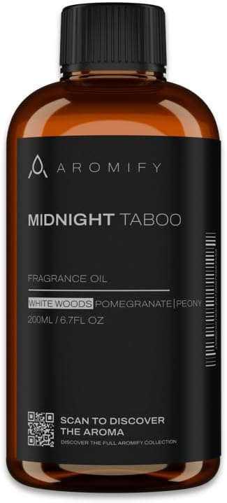 Midnight Taboo Diffuser Oil, Inspired by Luxury Hotels, 6.7 Fl Oz 200 mL, Hotel Scent for Home, Office, Bathroom & Spa, Aromatherapy Essential Oil, Lemon & Pomegranate Scents. - Bloomnest