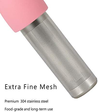 Leden Loose Leaf Tea Steeper Cute Tea Infuser for Girl Kids Extra Fine Mesh Tea Ball Stainless Steel Tea Filter with Silicone Lid for Cup Mug Pot Pink - Bloomnest