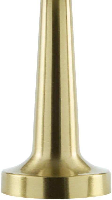 Mark&Day Table Lamps, Tasheika Traditional Metallic - Brass Bedside Table Lamp for Nightstand Bedroom, Living Room or Office (9" H x 4" W x 4" D) - Bloomnest