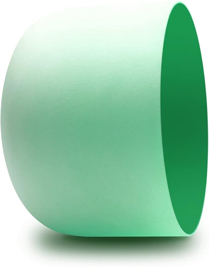 FMTY 10inch Crystal Singing Bowls set prefect pitch(±10HZ) Green(Heart)+ Purple(Crown) with Soft Carrying Bag Sound Bowls Chakra Bowl