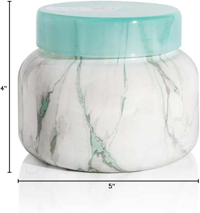 Capri Blue Candle - Modern Marble Jar Candles - Luxury Candles for Home Scented - Soy Candle Blend - Long Lasting Candles - Coconut Santal Scented (19 oz) - Bloomnest