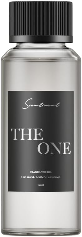 Scentiment Diffuser Oil - The One | Inspired by Luxury Five Star Hotel Lobby Scent | Aromatherapy Fragrance Oil | Notes of Cardamom, Leather, Lemon with Cinnamon & Sandalwood (120ml) - Bloomnest