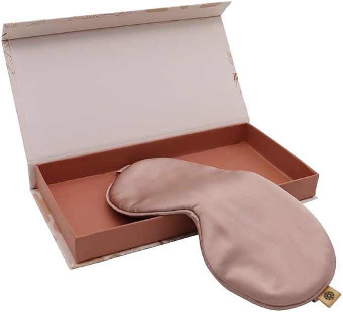 Premium Handcrafted 25 Momme Mulberry Silk Eye Mask for Sleeping (Ballerina) - Bloomnest