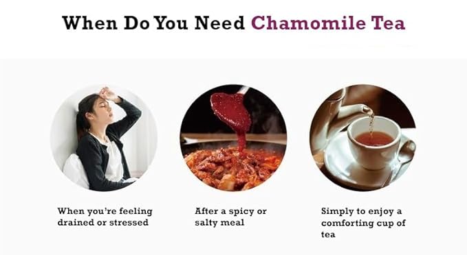 Damtuh Chamomile Tea – 100% Pure Chamomile, Caffeine-Free Herbal Tea, 10 Tea Bags (1g each) - Bloomnest