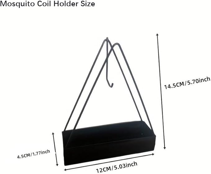 Designer Portable Iron Mosquito Coil Holder 2 pcs Sets with Handle - Fireproof Material Incense Holder - Bloomnest