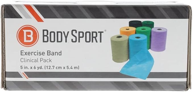 BodySport® Exercise Band, 5 in. x 6 yd. - Professional Resistance Bands for Home Fitness & Gym Exercises - Workout & Rehab Equipment - Bloomnest