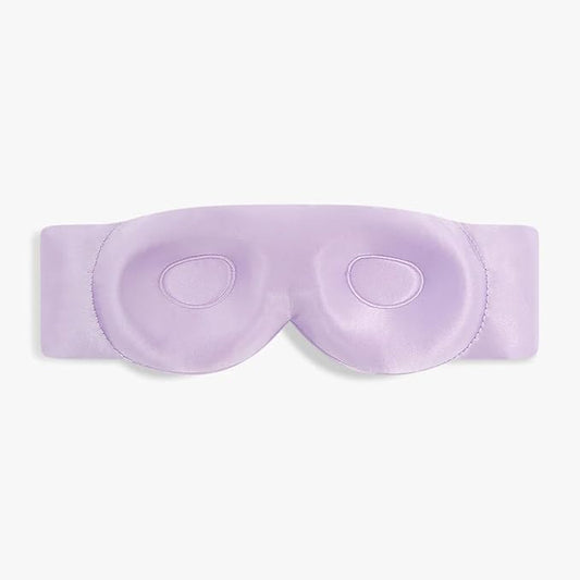 Dore & Rose Aura Sleep Mask, 100% Light Blocking Mulberry Silk Eye Mask (23 Momme), Extra Room for Lashes, Reduces Eye Bags & Dark Circles, Adjustable Travel Deep Sleep Mask for Men & Women (Purple)