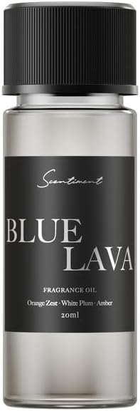 Scentiment Diffuser Oil - Blue Lava Designer Collection | Aromatherapy Home Fragrance | Luxurious Scent with Notes of Lime, Orange Zest, Cassis, Green Leaves (20 mL) - Bloomnest