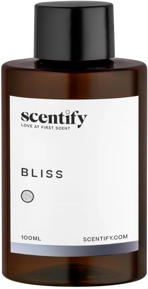 Scentify Bliss Aroma Oil Refill Scent for Oil Diffusers - Eucalyptus, Bergamot, Tea & Powdery Scents - Luxurious Relaxing Aromatherapy Diffuser Fragrance 100ml, 3.38 oz Scentify