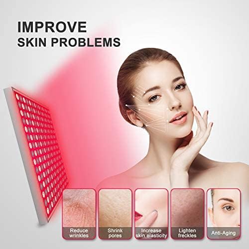 45W Red LED Light Therapy Panel, Deep Red 660nm and Near Infrared 850nm LED Light Therapy Combo - FDA Registered Bloomnest