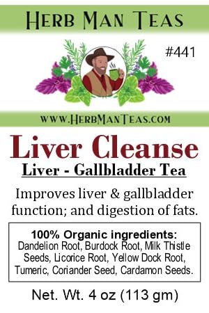 LIVER TEA — Organic Herbal Blend to Support Liver & Gallbladder Function, Healthy Digestion, and Fat Utilization — by Master Herbalist Khabir, Non-GMO, No Additives - Bloomnest