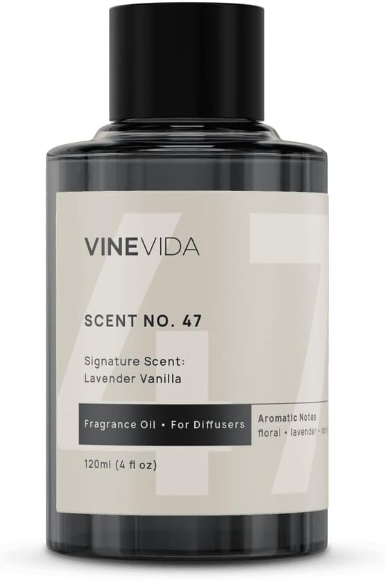 VINEVIDA [4 Fl Oz] Lavender Vanilla Fragrance Oil for Cold Air Diffusers, Essential Oils for Diffuser Oil Refill & Air Freshener Room Spray - Bloomnest