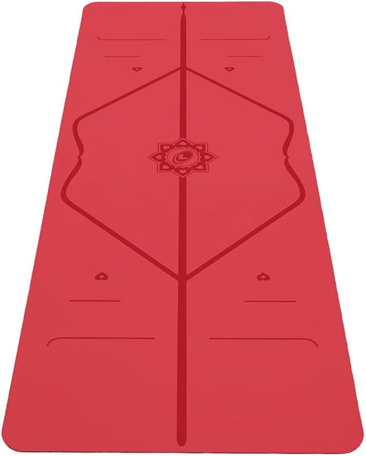 Liforme Travel Yoga mat – Patented Alignment System, Warrior-Like Grip, Non-Slip, Eco-Friendly, Ultra-Lightweight and Sweat Resistant, Made with Natural Rubber