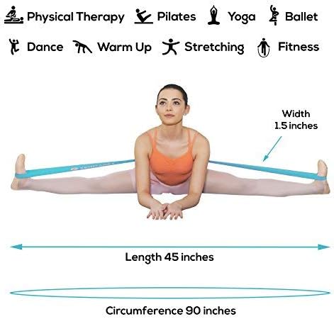 Zenmarkt Ballet Stretch Bands for Flexibility and Strength - Stretch Bands Ideal to Have as Dance Equipment in Every Competition - Suitable for Gymnastics, Cheerleading, and Pilates Training - Bloomnest