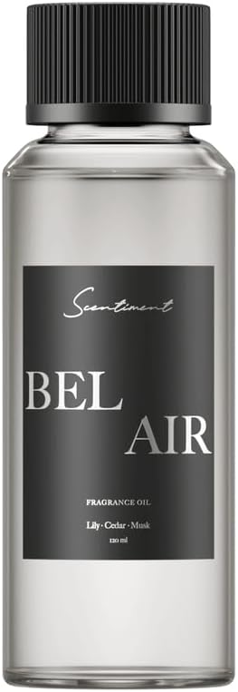 Scentiment Diffuser Oil - Bel Aiir | Aromatherapy Home Fragrance Oil | Luxurious Scent with Notes of Lily, Cedar, Musk (120ml) - Bloomnest
