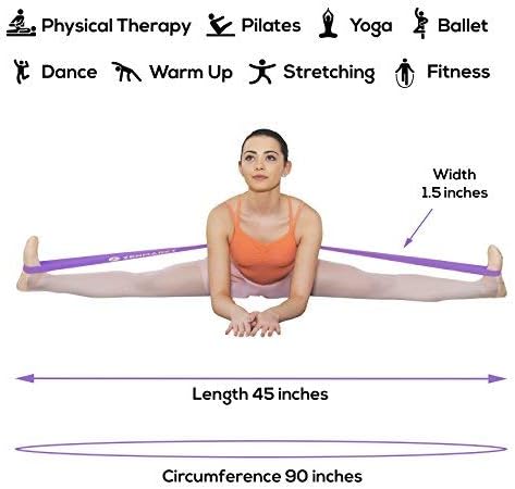 Zenmarkt Ballet Stretch Bands for Flexibility and Strength - Stretch Bands Ideal to Have as Dance Equipment in Every Competition - Suitable for Gymnastics, Cheerleading, and Pilates Training - Bloomnest