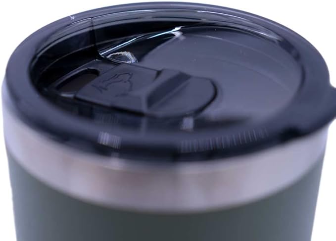 Yukon Outfitters Freedom High Grade 18/8 Corrosion-Resistant Stainless Steel Double Wall Vacuum Insulated Tumbler (30oz / 890ml) - 7.85" H x 3.9" Top Dia. / 2.9" Bottom dia., Papa Bear - Olive Drab - Bloomnest