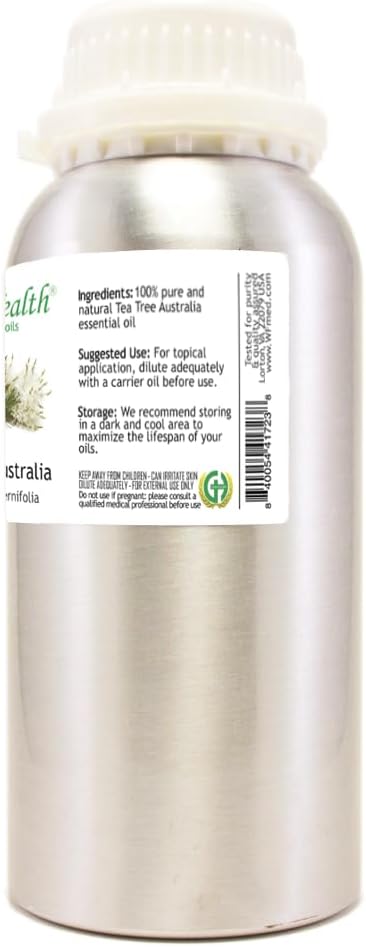 Tea Tree (Australia) Essential Oil – 16 fl oz (473 ml) Aluminum Bottle w/Plug Cap – 100% Pure Essential Oil – GreenHealth - Bloomnest