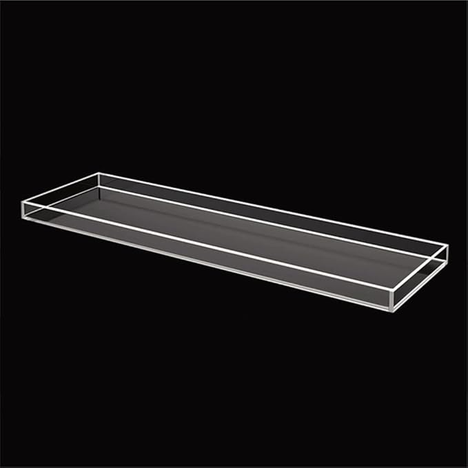 Wangunan 33 inch Luxury Bathtub Table - Shelf Organizer for Bathtub & Shower Storage (Clear) - Bloomnest