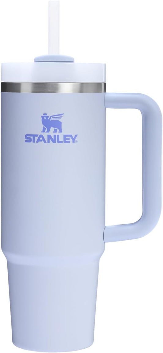 Stanley Quencher H2.0 Tumbler with Handle and Straw 30 oz | Flowstate 3-Position Lid | Cup Holder Compatible for Travel | Insulated Stainless Steel Cup | BPA-Free | Dew Drop