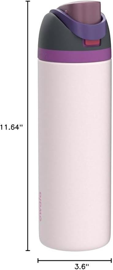 Owala FreeSip Insulated Stainless Steel Water Bottle with Straw for Sports, Travel, and School BPA-Free Sports Water Bottle, 40 oz, Dreamy Field Owala