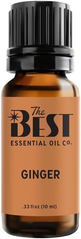 The Best Ginger Essential Oil- Premium Grade- 100% Pure & Natural for Aromatherapy, Diffuser, Spa, Massage, Air Freshener- 10 ml (.33 fl oz) - Bloomnest