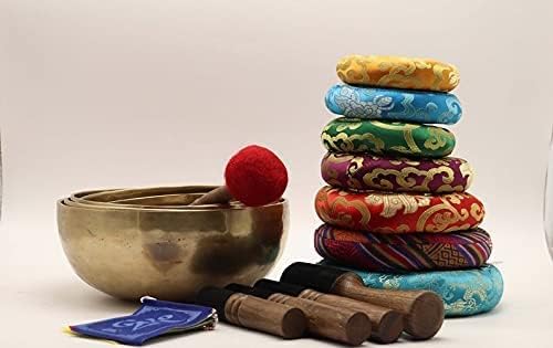 Chakra Healing Tibetan Singing Bowl-Hand Hammered Set of Seven Bowls - Bloomnest