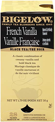 Bigelow French Vanilla Tea 28-Count Boxes (Pack of 6) Premium Black Tea Flavored with Vanilla Antioxidant-Rich Gluten-Free Full-Caffeine Tea in Foil-Wrapped Bags - Bloomnest