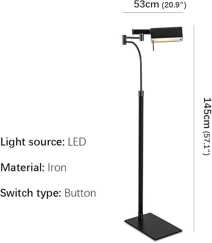 Nordic Floor Lamp Fashionable Modern Family Iiving Room Bedroom Creativity LED Decorative Standing Light(L) - Bloomnest