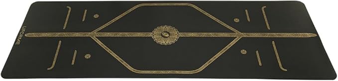 Liforme Travel Yoga mat – Patented Alignment System, Warrior-Like Grip, Non-Slip, Eco-Friendly, Ultra-Lightweight and Sweat Resistant, Made with Natural Rubber