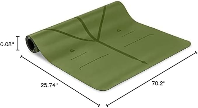 Liforme Travel Yoga mat – Patented Alignment System, Warrior-Like Grip, Non-Slip, Eco-Friendly, Ultra-Lightweight and Sweat Resistant, Made with Natural Rubber