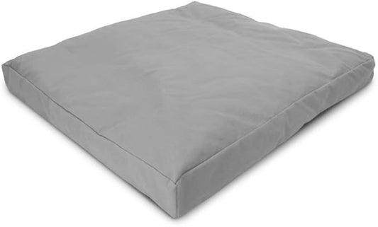 BEAN PRODUCTS MEDITATION CUSHION - Zabuton Meditation Pillows for Sitting on Floor, Yoga Cushion, Cotton Yoga Pillow, Zen Kneeling Prayer Pad- MADE IN USA - Standard 24x24x2, STONE GRAY - Bloomnest