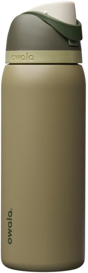 Owala FreeSip Insulated Stainless Steel Water Bottle with Straw, BPA-Free Sports Water Bottle, Great for Travel, 32 Oz, Off Road Owala