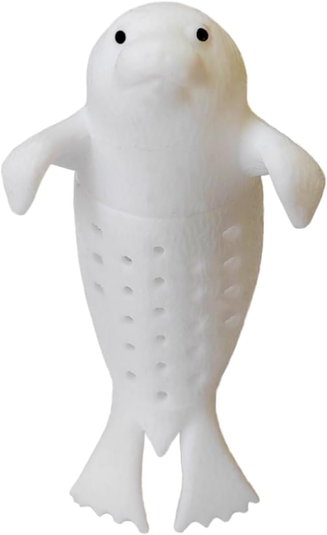 sea dog tea infuser cute animal silicone tea filters tea infuser, tea steeper for loose tea，loose tea holder，perfect for brewing tea for a more enjoyable afternoon tea time with friends and family!