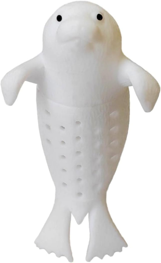 sea dog tea infuser cute animal silicone tea filters tea infuser, tea steeper for loose tea，loose tea holder，perfect for brewing tea for a more enjoyable afternoon tea time with friends and family!