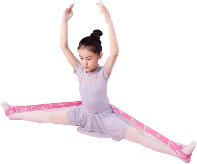 2-Pack Adjustable Kids Dance Stretch Bands - 8-Loop Elastic Bands for Ballet, Latin, Yoga, Gymnastics & Stretching - Flexible, Multi-Section Design for Dance Training & Flexibility - Bloomnest