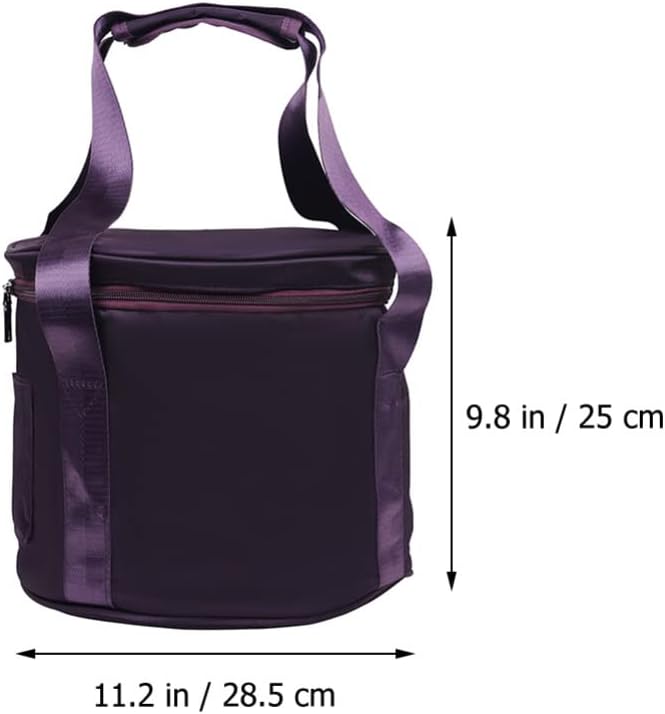 Vaguelly Singing Bowl Carrying Case Crystal Singing Bowl Carrying Case Bag 10inch Sound Healing Instrument Travel Carry Case Bag For Sound Healing and Meditation Purple - Bloomnest