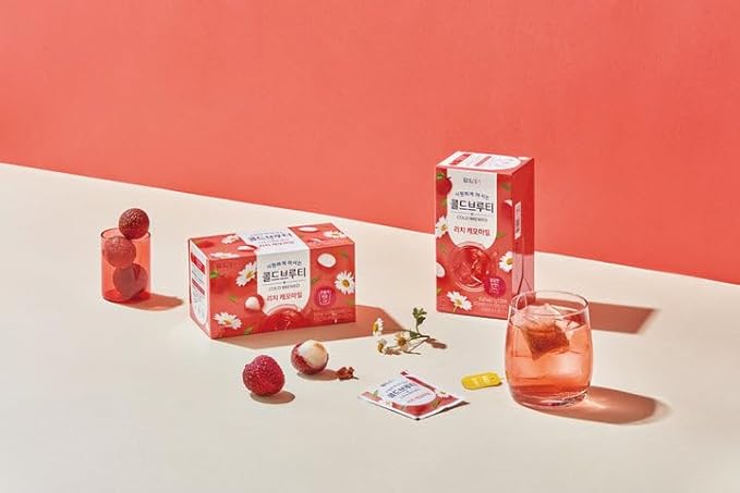 Damtuh Lychee Chamomile Cold Brew Tea - Zero Carbs Zero Sugar, Sweet Cold Tea Beverage with Stevia 30g (20 tea bags) - Bloomnest