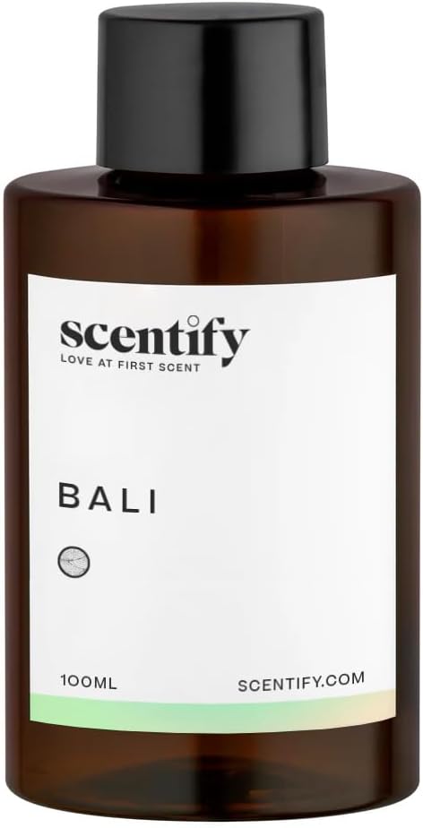 Scentify Bali Aroma Oil Refill Scent for Oil Diffusers - Lemon, Green, Amber, Musk, Woody Scents - Luxurious Relaxing Aromatherapy Diffuser Fragrance 100ml, 3.38 oz - Bloomnest
