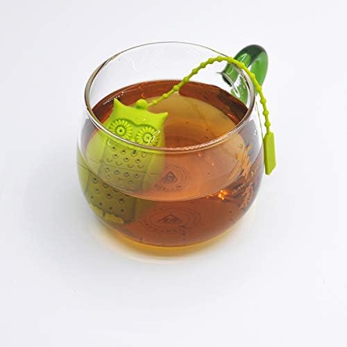 Cute Animal Silicone Tea Filters Tea Infuser Unicorn Shark Squirrel Cat Owl Elephant Tea Strainer Steeper-Ideal Gift for Tea Lovers (6PCS1)