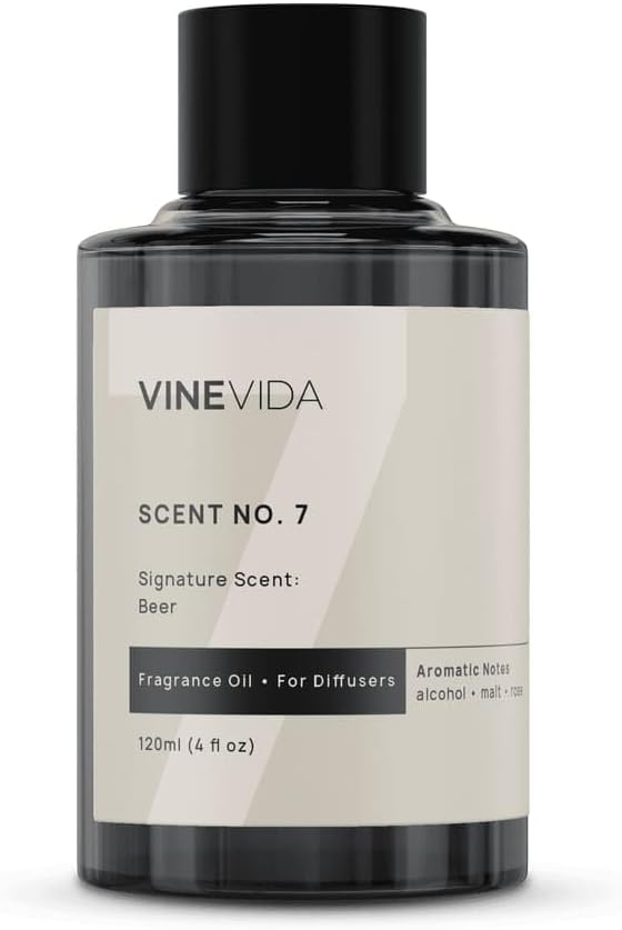 VINEVIDA [4 Fl Oz] Beer Fragrance Oil for Cold Air Diffusers, Essential Oils for Diffuser Oil Refill & Air Freshener Room Spray - Bloomnest