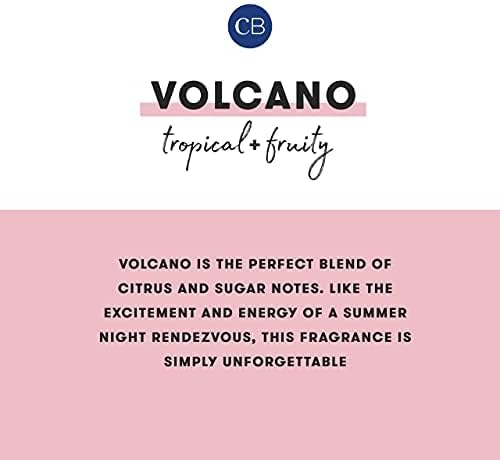 Capri Blue Volcano Scented Candles - Luxury Three Wick Candles for Home Scented with Tropical Fruit & Sugared Citrus - Soy Wax Blend - Jumbo Blue Color (48 oz) - Bloomnest