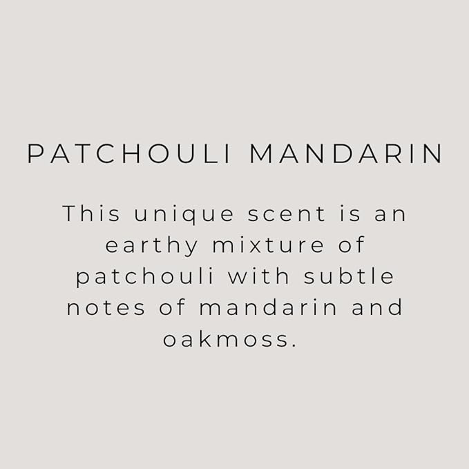 River Birch Candles Patchouli Mandarin Scented Candle | Premium, All-Natural, Non-Toxic, Soy Candles | 8 oz. Black Matte Tin Travel Candle | Cozy Relaxing Gifts for Home - Bloomnest