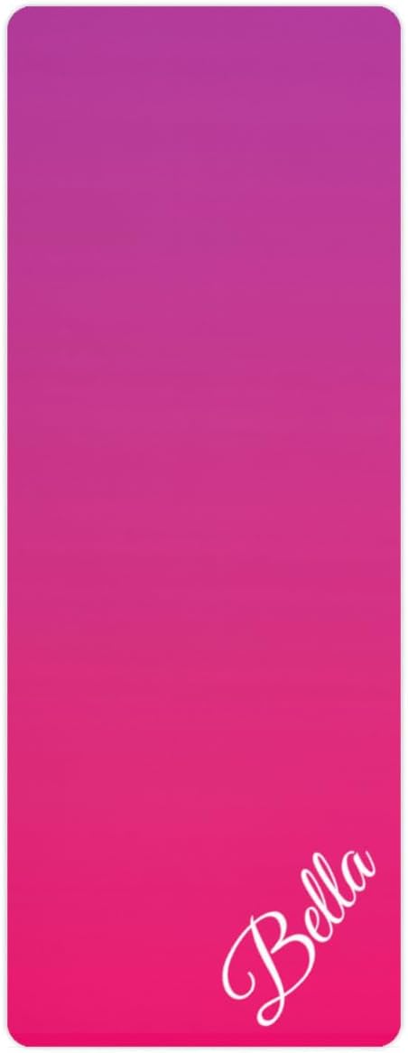 Custom Name Yoga Mat,Personalized Travel Yoga Exercise Mat,Non Slip,Perfect for Kids & Adults,Gradient Color E Series - Bloomnest