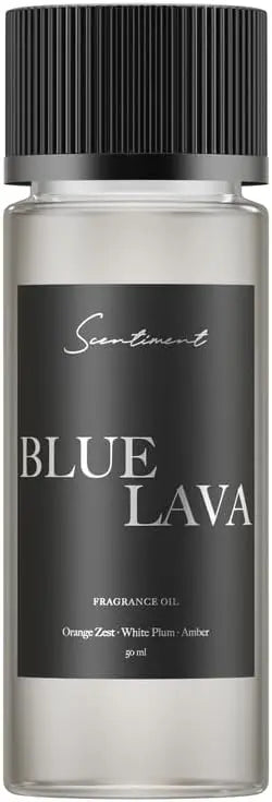 Scentiment Diffuser Oil - Blue Lava Designer Collection | Aromatherapy Home Fragrance | Luxurious Scent with Notes of Lime, Orange Zest, Cassis, Green Leaves (50 mL) Scentiment