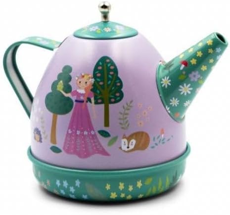 Floss & Rock Fairy Tale Musical Kids Tin Tea Set, 11 Piece, 6.8 Inch - Bloomnest