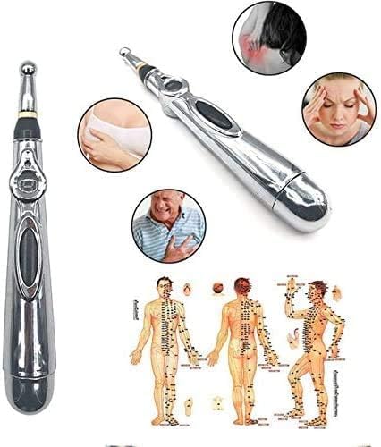 Zeerkeer Acupuncture Pen 3-in-1 Electronic Acupuncture Pen for Pain Relief, Powerful Meridian Energy Pulse Massage Pen, Includes Massaging Gel Zeerkeer