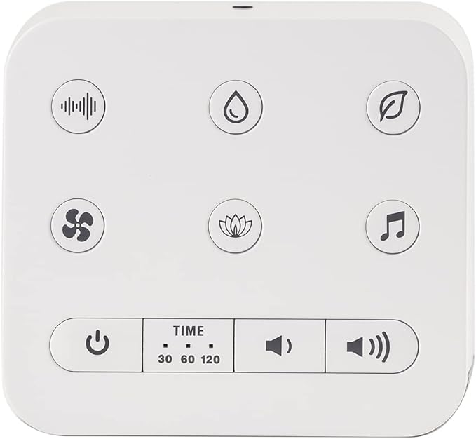 Serene Evolution 45 Sound Portable White Noise Machine - Sleep Sound Machine for Adults, Kids, Baby, Home, Office Privacy - White Noise Machine for Office - Nature Sound Machine - White Noise Maker - Bloomnest