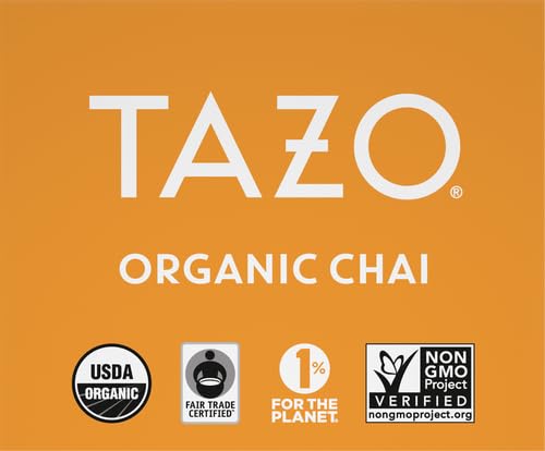 TAZO Tea Bags, Black Tea, Regenerative Organic Chai Tea, 16 Count (Pack of 2) - Bloomnest